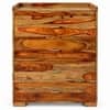 Elder Sheesham Wood Contemporary Chest of Drawers in Teak Finish