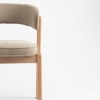 Harbor Solid Wood Dining Chair in Flaxen Colour