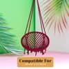 Swingzy Cotton Round Swing for Adults Maroon Without Accessories
