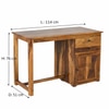lina Sheesham Wood  Study Table in Teak Finish
