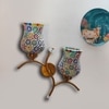 Devansh Metal Electric Wall Light in Gold Colour with Multi Shade Count of 2 Lights