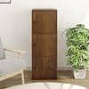 Calcio 3-Tier Engineered Wood Wardrobe In Brown Maple Finish