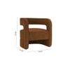 Jordy Accent Chair in Brown Colour