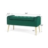Gigel 2 Ottoman with Storage Color in Green