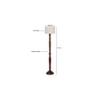 Brody Brown Cotton Shade Floor Lamp