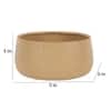 Bowl Textured Planter Set Of 2 In Beige Colour
