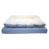 Orthopaedic Pillow Top Viscose Pets Bed in Blue Colour