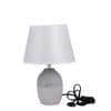 Ceramic Table Lamp Grey Timeless Elegant Design