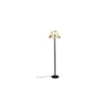 Jedidiah Multicolour Fabric Shade Floor Lamp with Black Iron Base