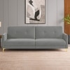 Gilud 3 Seater Click-Clack Sofa cum Bed  in Grey Colour