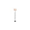 Philomena Multicolour Fabric Floor Lamp with Black Iron Base
