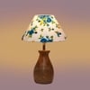 Devansh Multicolor Cotton Table Lamp With  Wood Natural Base (10X12.5 Inches)-36