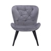 Scandinavian Salomi Lounge Chair Matte Black Finish