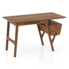 Arden Solid Wood Study Table in Amber Walnut Finish