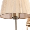 Eliante Cloth Shade Wall Lights Mild Steel & Fabric Material Gold & Golden Finish
