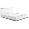 Baltoro Engineered Wood King Size Hydraulic Storage Bed In White Finish