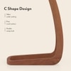 Forma Solid Wood C Table In Red Cedar Finish