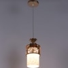Eliante Modern Hanging Lights Mild Steel & Glass Material Gold & White Finish