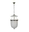 NOLAN Frosted White Glass and Brass Ceiling Pendant Light