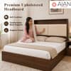AIAN Darby Queen Size Hydraulic Storage Bed in Walnut Colour