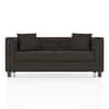 Windsor Premium 2 Seater Fabric Sofa in Stone Grey Velvet Colour