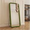 The Artment Unbreakable Green Square Puff Floor Mirror (160 x 50) cm
