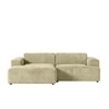 Sophisticated Wood Right Aligned 2-Seater With Upholstery Non Storage Sofa In Grey Colour