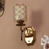 Eliante Modern Wall Lights Mild Steel & Glass Material Antique & Champaign Finish