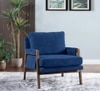 Serenity Boucle Fabric Arm Chair in Blue
