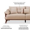Veronica 3 Seater Fabric Sofa in Honey Beige Colour