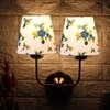 Devansh Metal Electric Wall Light in Gold Colour with Multi Shade Count of 2 Lights