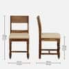 Rangrez Sheesham Wood 6 Seater Dining Set in Provincial Teak Finish with Cushioned Bench