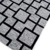 Jaipur Rugs Geometric Wool And Viscose 5x8 Feet White And Ebony Hand Tufted Rug Carpet Style 3