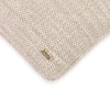 Violette Knit Cushion Cover  Cloud Dancer Oatmeal 12X20  Inches