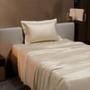 Stoa Paris Single Bedsheet with 1 Pillow Cover sheet with Charming Ivory