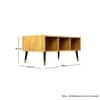 Hexa Engineered Wood Coffee Table With Storage And Open Rack In Giant Wood
