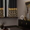 Stoa Paris Satin Window Curtain, 70% Blackout Curtains,   Privacy Lining, Pack of 2, Versailles - Regal Slate with Back Lining