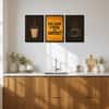The Castle Decor Chai Coffee Kitchen Wall Art Set of 3 12x18 Inch