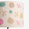 Gesu Table Handcrafted  Lamp with cotton embroidery shade
