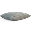 Archer Opal Grey Knitted Cushion Cover  16X16 Inches