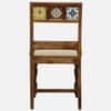 Rangrez Sheesham Wood 6 Seater Dining Set in Provincial Teak Finish with Cushioned Chairs