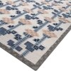 Jaipur Rugs Soft Checkered Damier Wool Dhurrie Rug White 6x8 ft