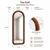 The Artment Unbreakable Brown Arch Puff Floor Mirror (160 x 60) cm