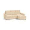Apollo Compact Sofa (Colour : Birch Beige, Cushion : Soft, Back Type : High Back, Seating Capacity : Right Aligned 2 Seater + Right Aligned Chaise + Ottoman)
