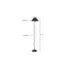 Tory Black Cotton Shade Floor Lamp