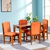 Oakmont Sheesham Wood Accent 4 Seater Dining Table Set
