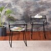 Contemporary Iron Side Table in  Finish - Set of 2