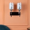 Eliante Modern Wall Lights Mild Steel & Glass Material Silver, Chrome & White Finish