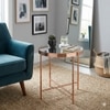 Scandinavian Xander Small Coffee Table Copper Finish