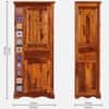 Rangrez Sheesham Wood 1 Door Wardrobe in Honey Oak Finish